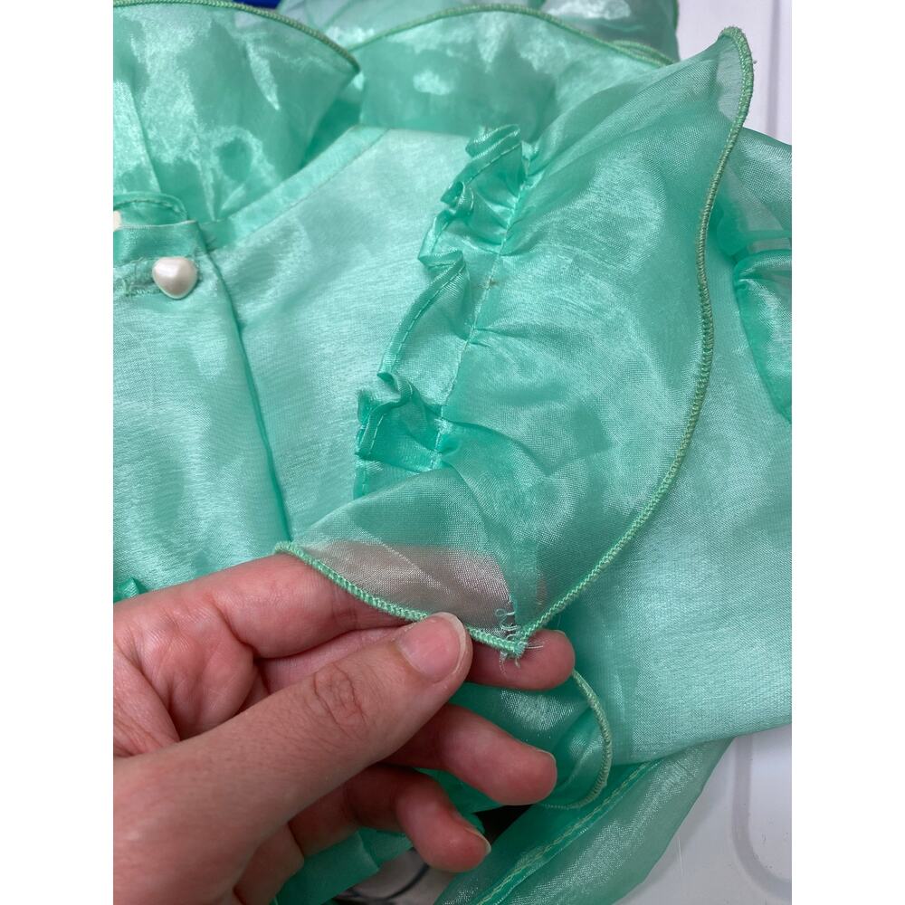 Vintage Tip Top Kids Princess Pageant Dress Seafoam 24M - Picture 9 of 13